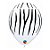 Balão de Festa Látex Liso Decorado - Listras de Zebra Branco - 11" 27cm - 50 unidades - Qualatex Outlet - Rizzo - Imagem 1