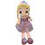 Boneca de Pelúcia com Vestido de Borboletas - Roxo - 52cm - 1 unidade - Rizzo - Imagem 1