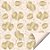 Folha para Ovos de Páscoa Double Face Ovos de Ouro Marfim 69x89cm - 25 unidades - Cromus - Rizzo - Imagem 1