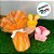 Folha para Ovos Tela Filo - Laranja - 50x50cm - 10 unidades - Cromus - Rizzo - Imagem 4