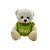 Urso De Pelúcia Love - Branco - 13cm - 1 unidade - Rizzo - Imagem 1
