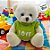 Urso De Pelúcia Love - Branco - 13cm - 1 unidade - Rizzo - Imagem 3
