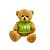 Urso De Pelúcia Love - Marrom - 13cm - 1 unidade - Rizzo - Imagem 1