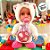 Boneca Baby Pelúcia Branco e Rosa Com Som e Movimento - 28cm - 1 unidade - Rizzo - Imagem 3