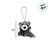 Chaveiro De Pelúcia Ursinho Cinza - 8cm - 1 unidade - Rizzo - Imagem 2