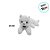 Gato De Pelucia Realista - Branco - 45cm - 1 unidade - Rizzo - Rizzo - Imagem 2