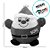 Papai Noel Redondo de Pelúcia Personalizado - 23cm - 1 unidade - Rizzo - Imagem 3