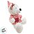 Urso de Pelúcia com Roupão Listrado Vermelho - 25cm - 1 unidade - Rizzo - Imagem 5