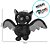 Morcego Preto de Pelúcia - 22cm - 1 unidade - Rizzo - Imagem 2