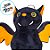 Morcego Preto de Pelúcia - 22cm - 1 unidade - Rizzo - Imagem 3
