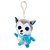 Lobo Branco com Cachecol Chaveiro de Pelúcia - 10cm - 1 unidade - Rizzo - Imagem 1