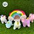 Arco-Íris Bolsa de Pelúcia com Animais - 30cm - 1 unidade - Rizzo - Imagem 3