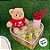 Urso de Pelúcia Blusa I Love You - Marrom - 28cm - 1 unidade - Rizzo - Imagem 4