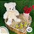Urso de Pelúcia com Laço Creme - Creme - 28cm - 1 unidade - Rizzo - Imagem 3