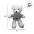 Urso de Pelúcia Branco com Blusa Love - Azul - 28cm - 1 unidade - Rizzo - Imagem 2