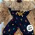 Urso de Pelúcia com Cachecol e Broche - Azul - 30cm - 1 unidade - Rizzo - Imagem 3