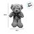 Urso de Pelúcia com Cachecol e Broche - Verde - 30cm - 1 unidade - Rizzo - Imagem 2