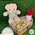 Urso de Pelúcia Bege com Blusa de Lã - Verde - 30cm - 1 unidade - Rizzo - Imagem 4