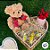 Urso de Pelúcia com Laço Duplo - 20cm - 1 unidade - Rizzo - Imagem 4