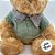 Urso de Pelúcia com Blusa de Lã - Verde - 23cm - 1 unidade - Rizzo - Imagem 3