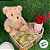 Urso de Pelúcia com Blusa de Lã - Marrom - 23cm - 1 unidade - Rizzo - Imagem 4