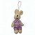 Mini Coelho Decorativo para Pendurar - Lilás - 10cm - 1 unidade - Cromus - Rizzo - Imagem 1