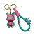 Chaveiro Coelho Metalizado - Rosa e Verde Água - 6cm - 1 unidade - Rizzo - Imagem 1
