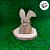 Enfeite Decorativo Coelho de Madeira - 15cm - 1 unidade - Rizzo - Imagem 4
