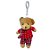 Chaveiro Urso de Pelúcia - Roupa Vermelha - 12cm - 1 unidade - Rizzo - Imagem 1