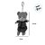 Chaveiro Urso de Pelúcia - Roupa Listrada Colorida - 14cm - 1 unidade - Rizzo - Imagem 2