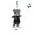 Chaveiro Urso de Pelúcia - Roupa Listrada Verde - 14cm - 1 unidade - Rizzo - Imagem 2