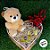 Urso de Pelúcia - Bege - 20 cm - 1 unidade - Rizzo - Imagem 4