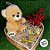 Urso de Pelúcia Laço - Bege - 20cm - 1 unidade - Rizzo - Imagem 5