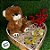 Urso de Pelúcia Laço - Marrom - 20cm - 1 unidade - Rizzo - Imagem 5