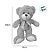 Urso de Pelúcia com Laço Prata - Bege - 40cm - 1 unidade - Rizzo - Imagem 2