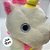 Unicórnio de Pelúcia com Arco Íris - Branco - 20cm - 1 unidade - Rizzo - Imagem 3