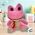 Sapo de Pelúcia com Cachecol - Rosa - 20cm - 1 unidade - Rizzo - Imagem 4