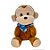 Macaco de Pelúcia com Cachecol - 20cm - 1 unidade - Rizzo - Imagem 1