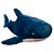 Tubarão de Pelúcia - Azul Marinho - 75cm - 1 unidade - Rizzo - Imagem 1