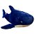 Tubarão de Pelúcia - Azul Escuro - 75cm - 1 unidade - Rizzo - Imagem 1