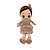 Boneca de Pelúcia com Vestido e Laço - Rosa - 35cm - 1 unidade - Rizzo - Imagem 1