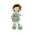 Boneca de Pelúcia com Vestido e Laço - Verde - 35cm - 1 unidade - Rizzo - Imagem 1