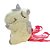 Bolsa de Unicórnio de Pelúcia - Branco - 18cm - 1 unidade - Rizzo - Imagem 1