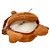 Urso de Pelúcia Bolsa - Laranja - 22cm - 1 unidade - Rizzo - Imagem 2