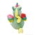 Unicórnio de Pelúcia - Verde - 22cm - 1 unidade - Rizzo - Imagem 2