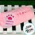Estojo de Pelúcia Rosa - Patinhas - 22x10cm - 1 unidade - Rizzo - Imagem 3