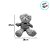 Urso de Pelúcia com Suéter Bege - 37cm - 1 unidade - Rizzo - Imagem 2