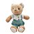 Urso de Pelúcia com Jardineira - Branco e Verde - 50cm - 1 unidade - Rizzo - Imagem 1