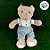 Urso de Pelúcia com Jardineira - Branco e Verde - 50cm - 1 unidade - Rizzo - Imagem 4