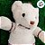 Urso de Pelúcia com Roupa - Bege - 37cm - 1 unidade - Rizzo - Imagem 3